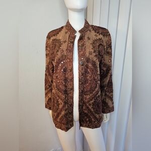 Beautiful Embellished Jacket Made in India 100% Cotton
